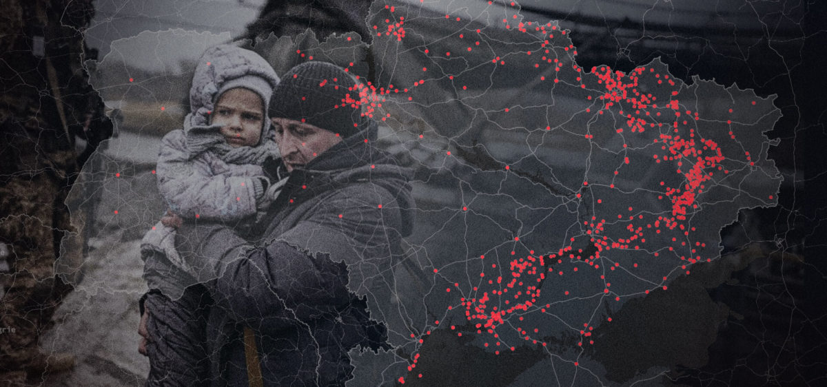 Guerre en Ukraine : cartographie inédite des attaques de l'armée russe contre les civils
