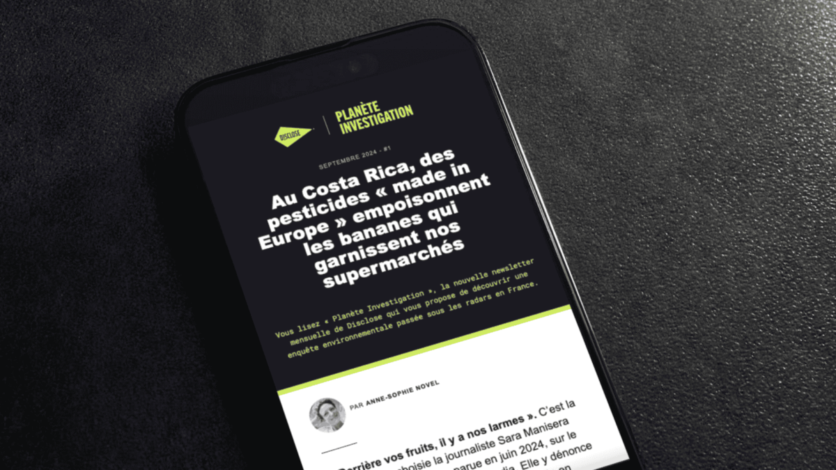 « Planète Investigation », la nouvelle newsletter de Disclose dédiée à l’enquête environnementale