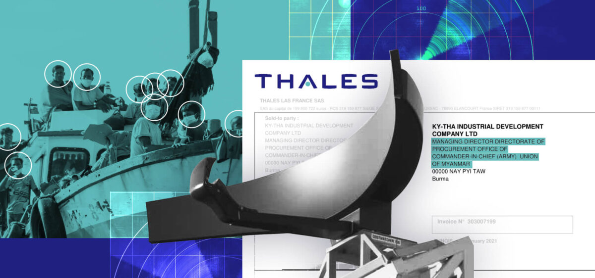 Thales supplied surveillance radars to the Burmese army as Rohingya were being slaughtered